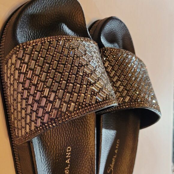 BRAND NEW SHOE LAND CATERINA-2-WOMEN’S  RHINESTONE SANDAL - Picture 8 of 15